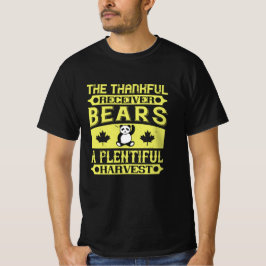 T-shirt Thanksgiving - Récepteur Remercié Bears Harvest