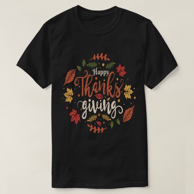 T-shirt Thanksgiving, Thanksgiving 2023, Jours fériés (Design devant)