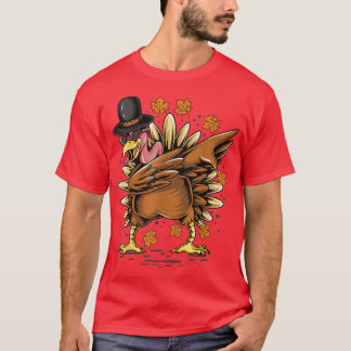 T-shirt Thanksgiving Thanksgiving Dabbing Dab Dance Turqui