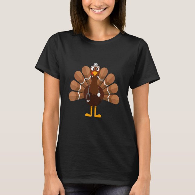 T-shirt Thanksgiving   Turkey Doctor (Devant)