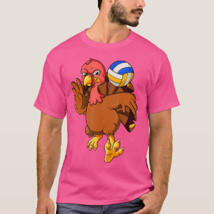 T-shirt Thanksgiving Turkey Volleball