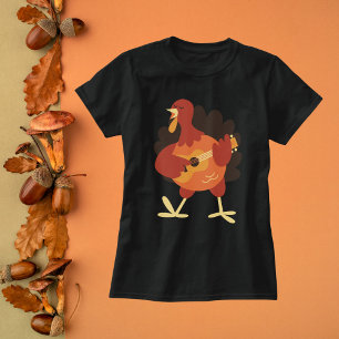 T-shirt Thanksgiving Turquie Jouer de la guitare