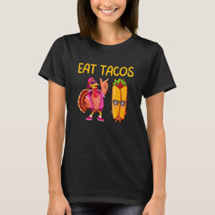 T-shirt Thanksgiving Turquie Mange Tacos Garçons Enfants T