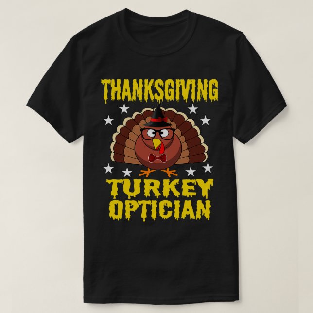 T-shirt Thanksgiving Turquie opticien (Design devant)