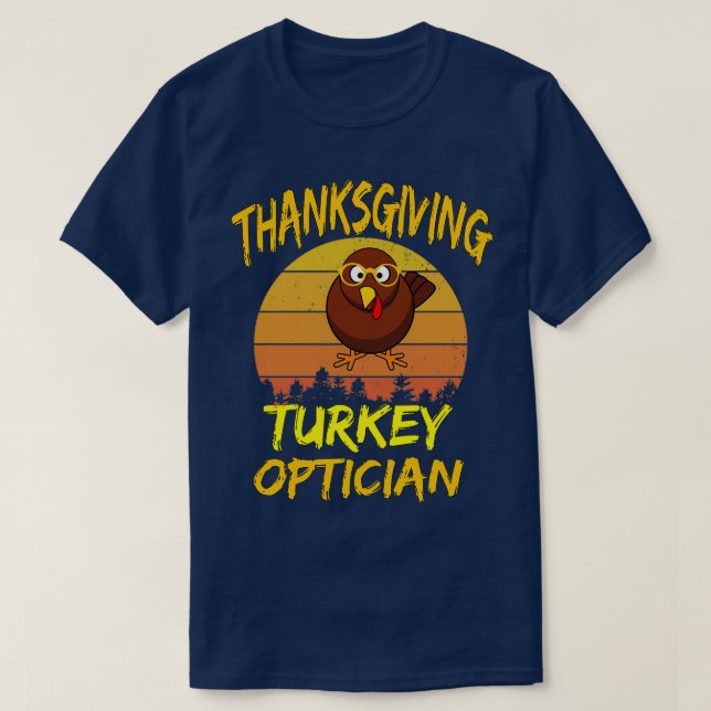 T-shirt Thanksgiving Turquie opticien 1 (Design devant)