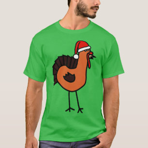 T-shirt Thanksgiving Turquie Porter un chapeau de Père Noë