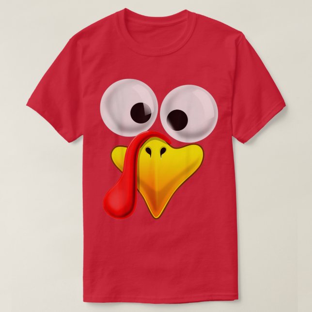 T-shirt Thanksgiving Turquie visage jumelé costume de fami (Design devant)