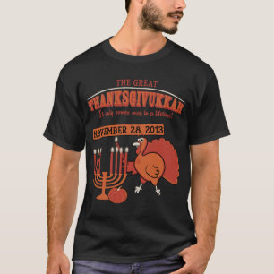 T-shirt 'Thanksgivukkah de fête