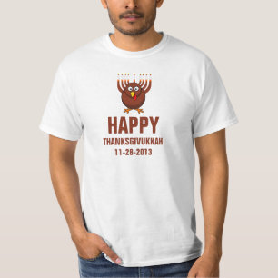 T-shirt Thanksgivukkah heureux 11-28-2013