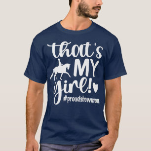 T-shirt Thats Ma Fille Cheval Fière Montrer Maman Moth Equ