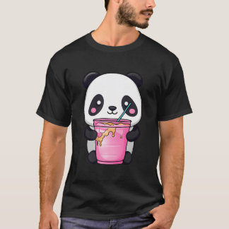 T-shirt Thé à bulles Kawaii Panda Boba-Thé Japonais