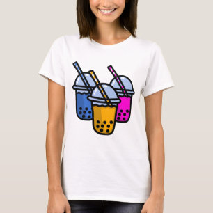 T-shirt thé à bulles mignonnes