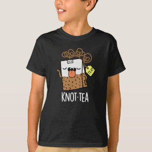 T-shirt Thé à nouer Thé drôle Pun Sombre Fond