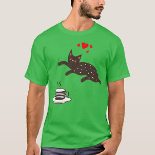 T-shirt Thé adoré chat