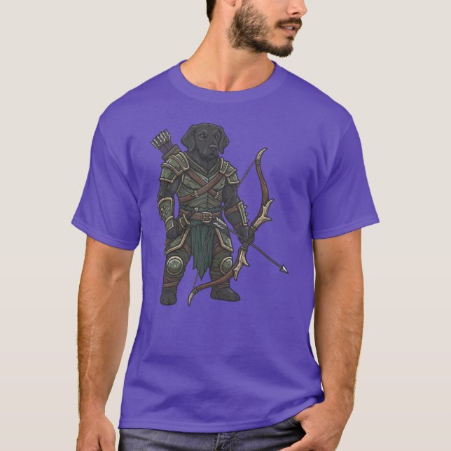 T-shirt The adventure of Flat-Coated Retriever gladiator (Devant)