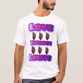 T-shirt The anatomy of love, the blooming heart in love
