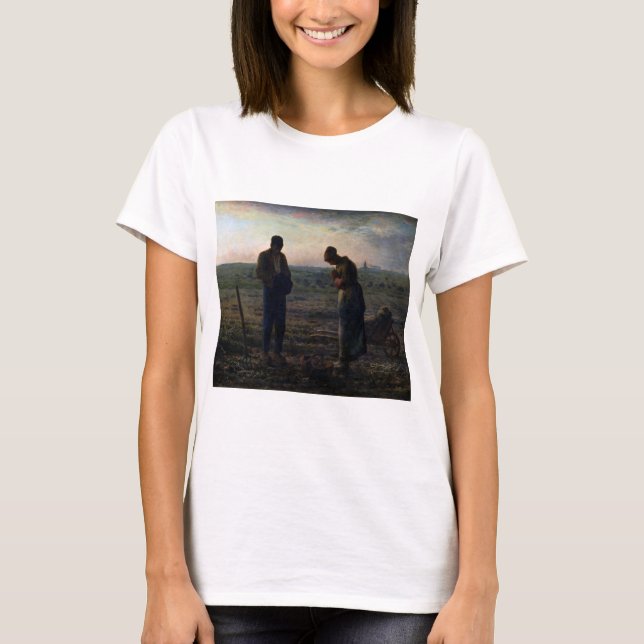 T-shirt The Angelus, Jean-François Millet, 1857-1859 (Devant)