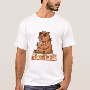 T-shirt Thé aux perles de capybara imperturbable Rétro Gro