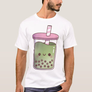 T-shirt Thé aux perles de matcha au thé vert mignon