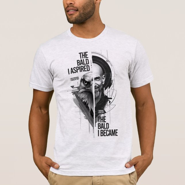 T-shirt The Bald I Became – Premium Graphic Tee (Devant)