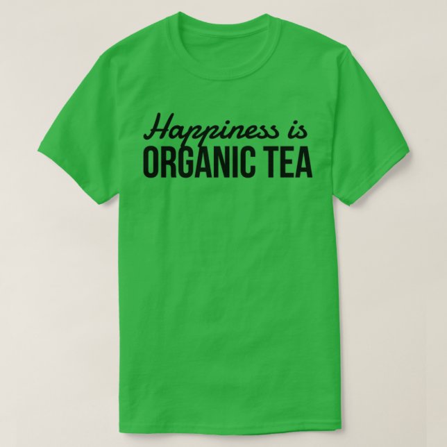 T-shirt Thé bio amoureux Drôle Idée cadeau (Design devant)