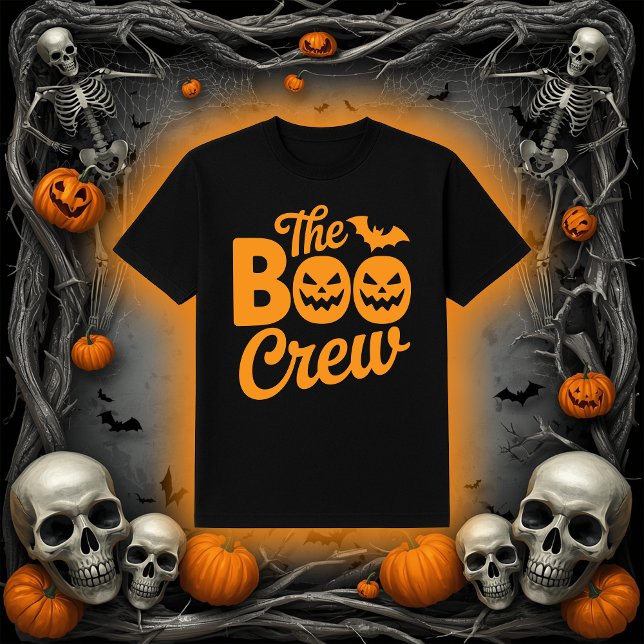 T-shirt "The Boo Crew" Ghosts, Spider, and Bats Halloween (Créateur téléchargé)
