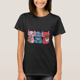 T-shirt Thé Bouillonnant De Thé Axolotl Jeux Joueur De Ram