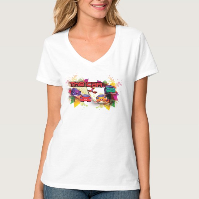 T-shirt The Car Women V-Shirt (Devant)