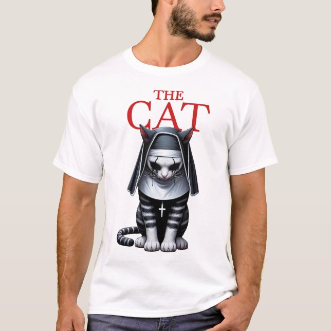 T-shirt The Cat Halloween  (Devant)
