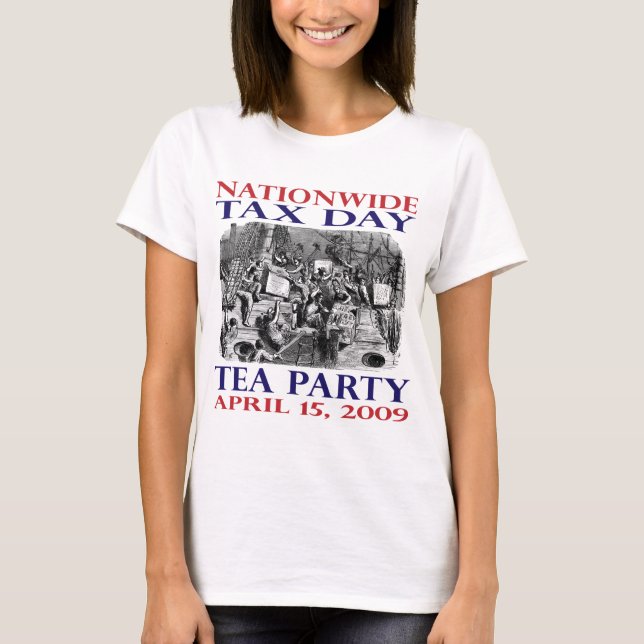 T-shirt Thé -- Chemise de thé de Boston - femmes (Devant)