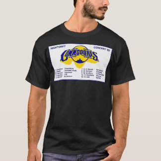 T-shirt The Commodores 1985 Nightshift Euro Tour Vintage