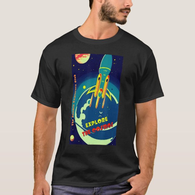 T-shirt The Cosmic Explorers Club Explore The Cosmos (#08) (Devant)
