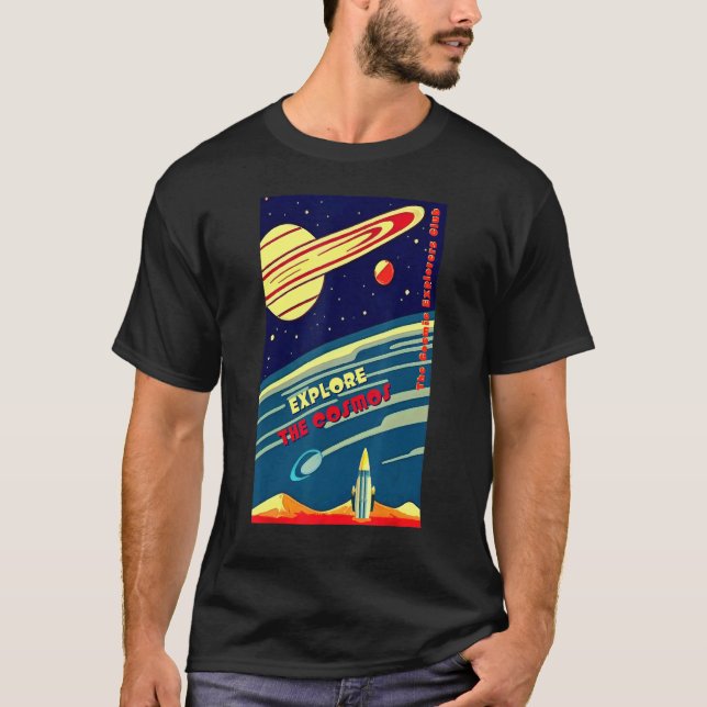 T-shirt The Cosmic Explorers Club Explore The Cosmos (#10) (Devant)