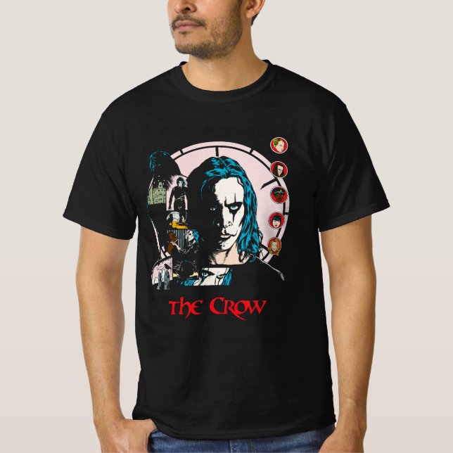 T-shirt The Crow Movie Soft, The Crow Poster, 90s Movie (Devant)