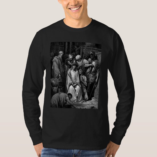 T-shirt The Crown of Thorns Gustave Dore Biblical Art (Devant)
