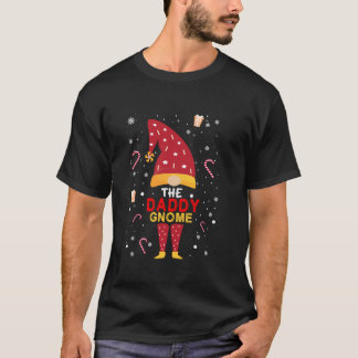 T-shirt The Daddy Gnome Christmas Plaid Matching Family Fu