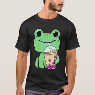 T-shirt Thé de bulle à la grenouille
