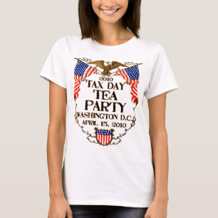 T-shirt Thé de jour de 2010 impôts