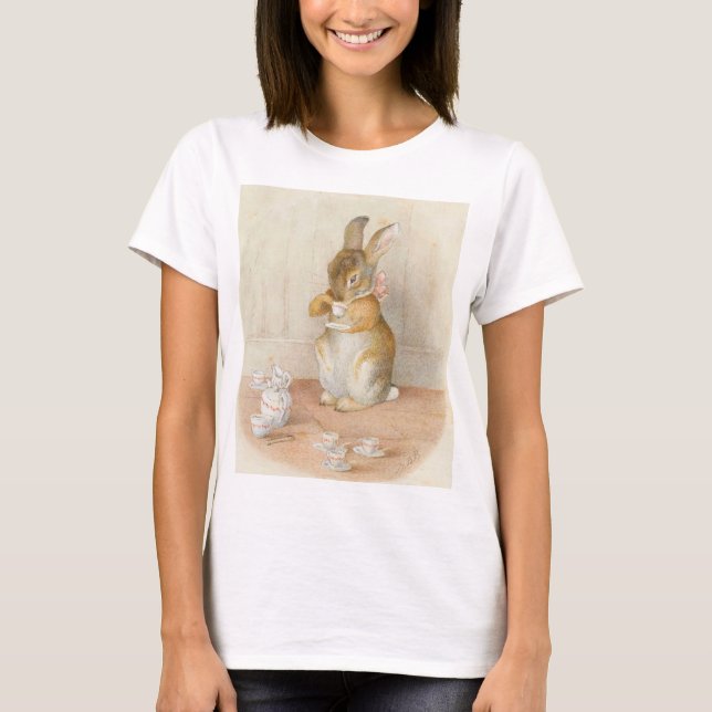 T-shirt Thé de lapin - Beatrix Potter (Devant)