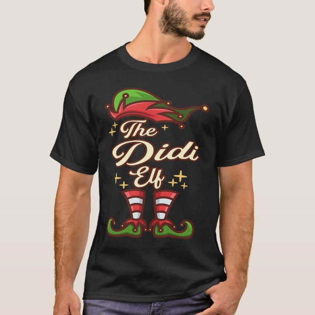 T-shirt The DIDI Elf Family Group Matching PJ Christmas (Devant)
