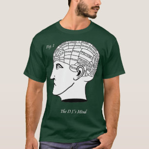 T-shirt The DJ's Mind - Techno Music Mix Phrenology