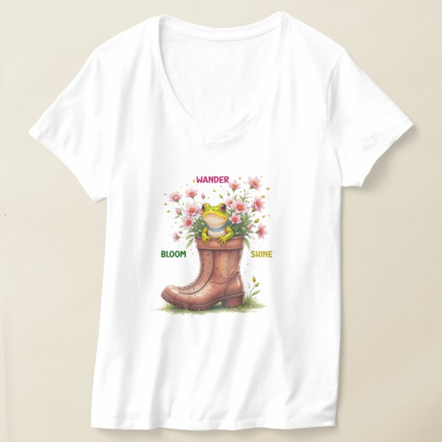 T-shirt Thé en fleur de grenouille (Poser)