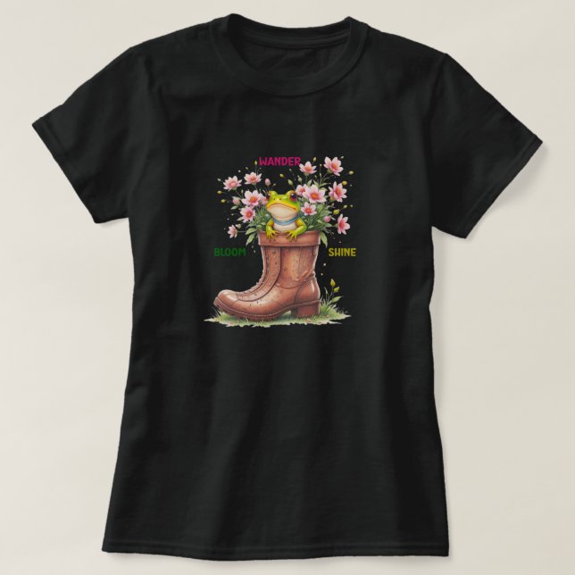 T-shirt Thé en fleur de grenouille (Design devant)