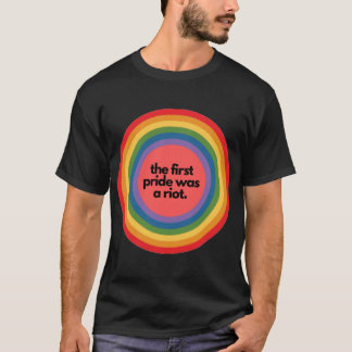 T-shirt The first pride was a riot vintage