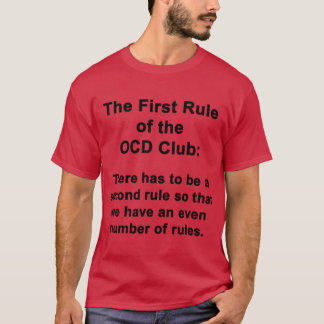 T-shirt The First Rule of the OCD Club friend