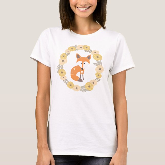 T-shirt The Foxy Floral Long Sleeve Slub (Devant)