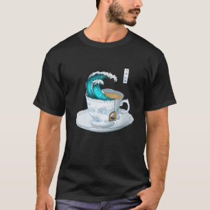 T-shirt Thé Grande vague au large de Kanagawa