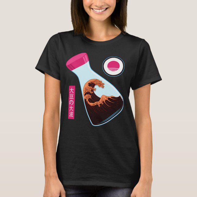 T-shirt The Great Wave Of Soy Sauce (Devant)