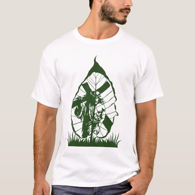 T-shirt The Green Cross – Nature’s Tribute to Jesus (Devant)