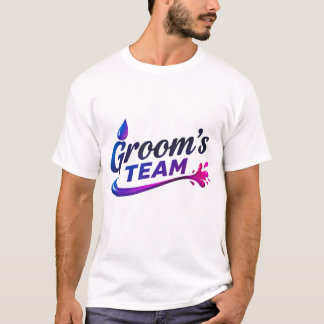 T-Shirt The groom's team celebrated with their fri